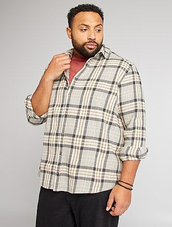 Camisa estilo leñador regular