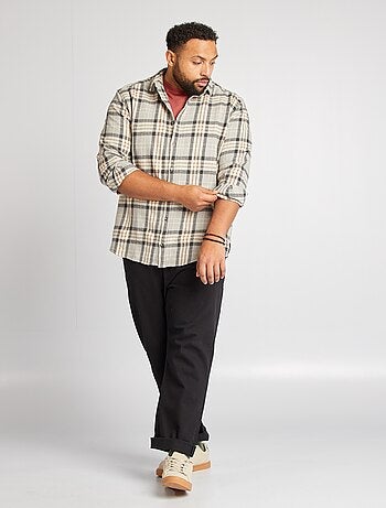 Camisa estilo leñador regular
