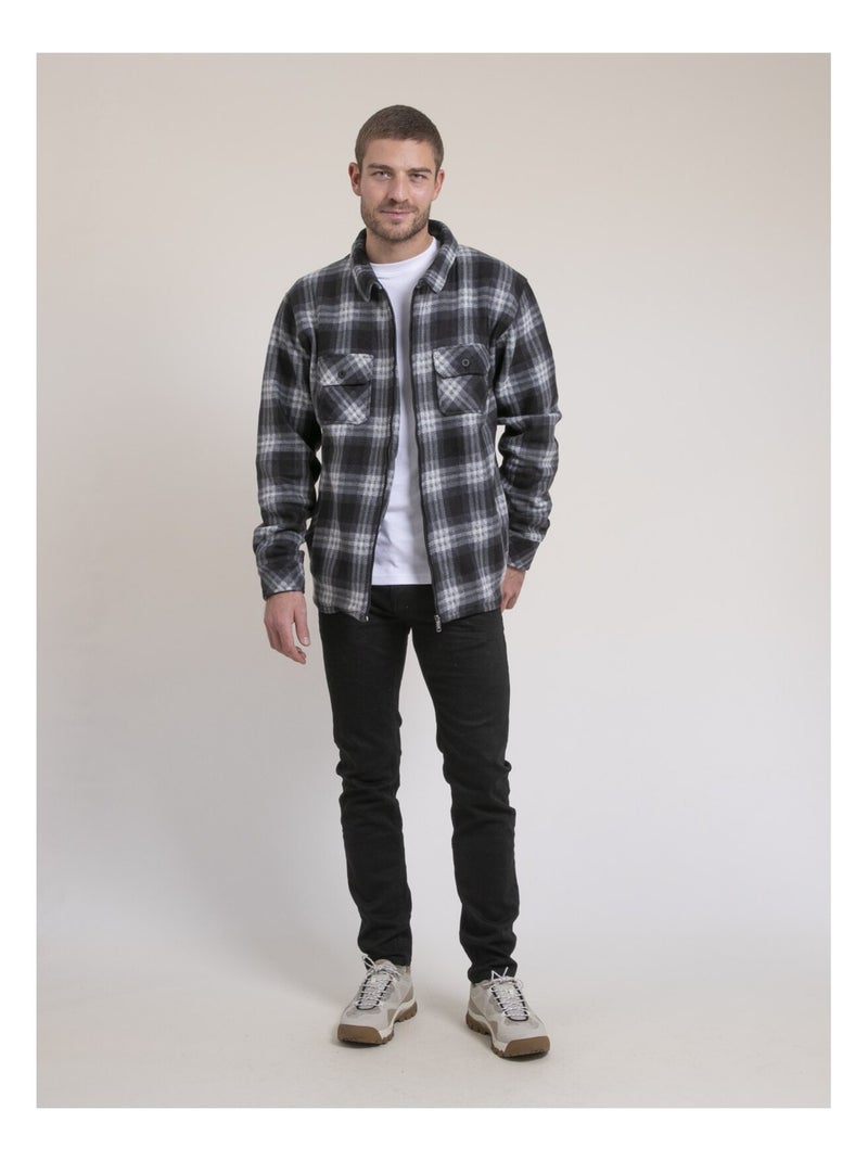 Camisa exterior a cuadros TACANOLO Negro - Kiabi