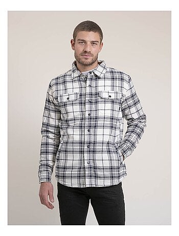 Camisa exterior de cuadros de puro algodón ZATLEY