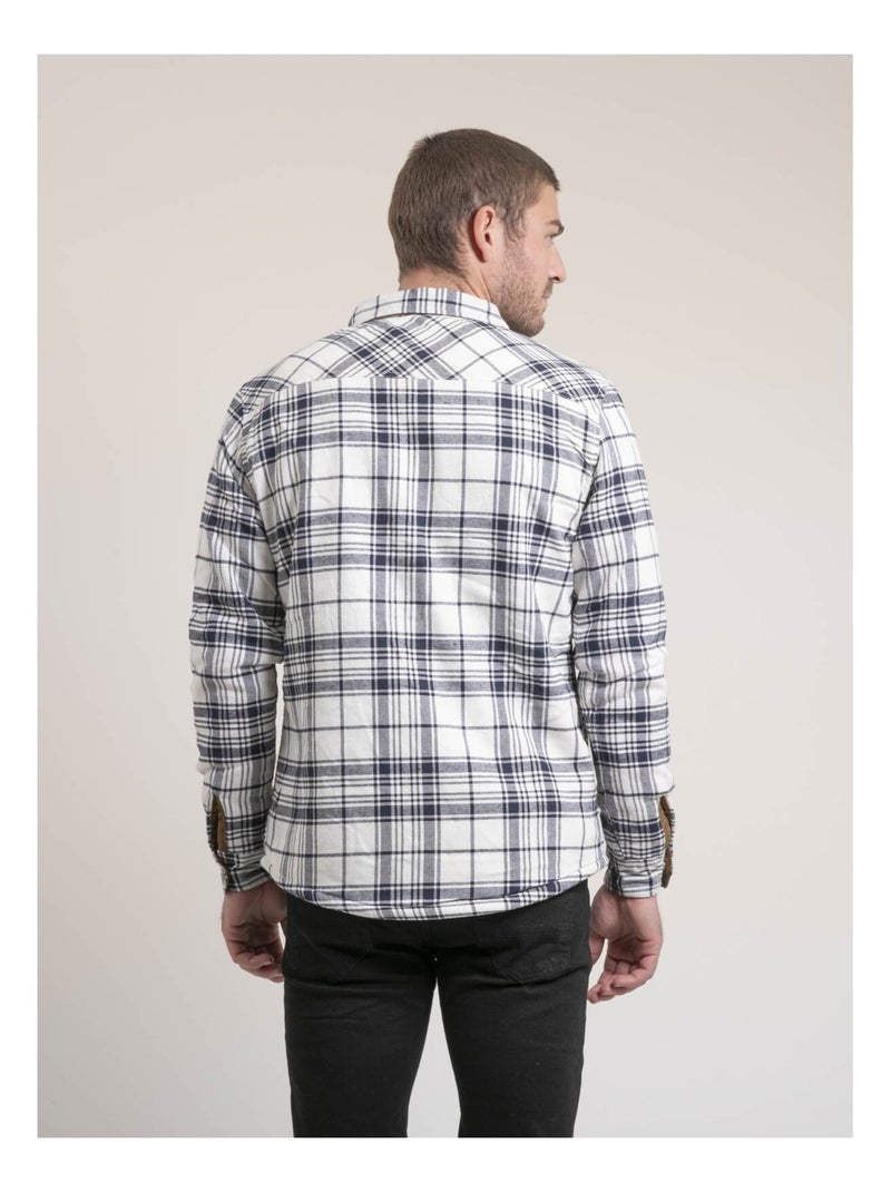 Camisa exterior de cuadros de puro algodón ZATLEY Crudo - Kiabi