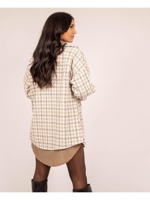 Camisa exterior de cuadros UBARTH - Kiabi