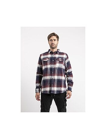 Camisa exterior de manga larga a cuadros TARECAGE