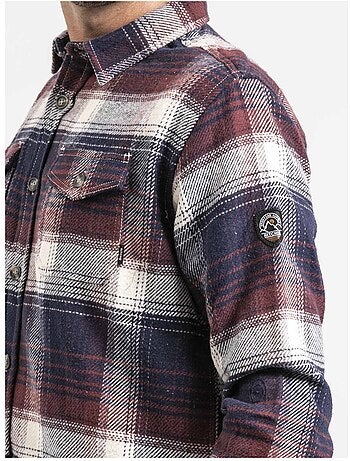 Camisa exterior de manga larga a cuadros TARECAGE