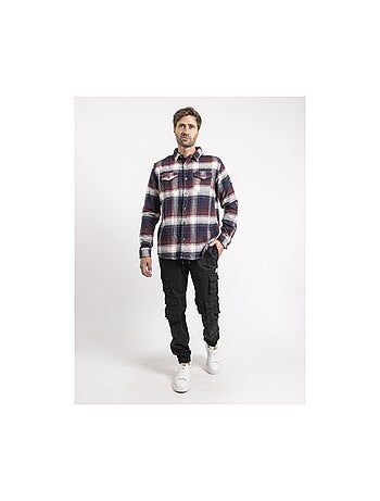 Camisa exterior de manga larga a cuadros TARECAGE