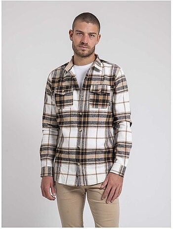 Camisa exterior de manga larga a cuadros TOMARCUS