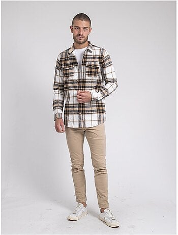 Camisa exterior de manga larga a cuadros TOMARCUS