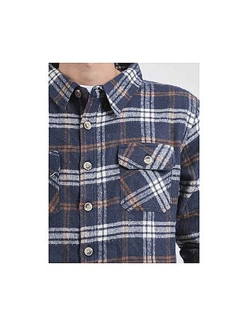 Camisa exterior de manga larga de cuadros TORANOL