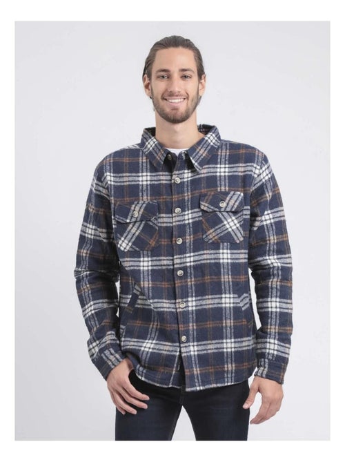 Camisa exterior de manga larga de cuadros TORANOL - Kiabi