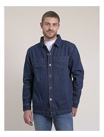Camisa exterior de puro algodón denim TUDESSY