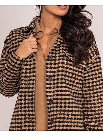 Camisa exterior pied de poule UVEL