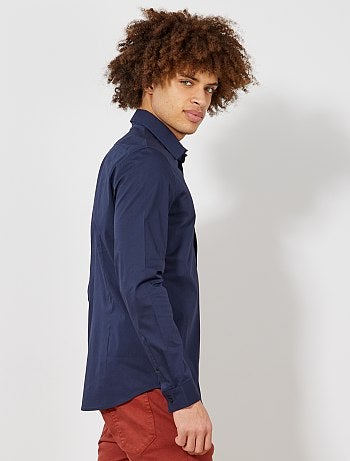 Hombre talla S-XXL - Camisa extra slim elástica - Kiabi