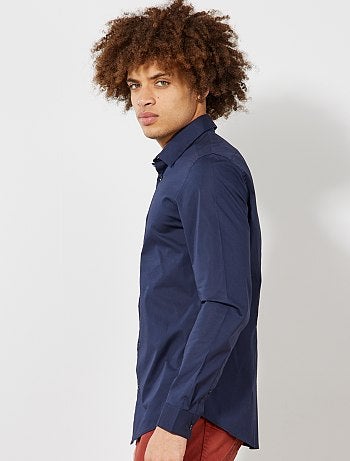 Hombre talla S-XXL - Camisa extra slim elástica - Kiabi
