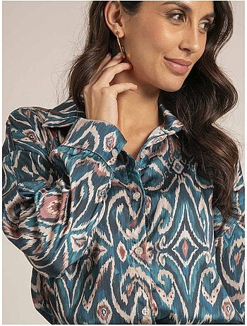 Camisa fluida con motivos OTILIE