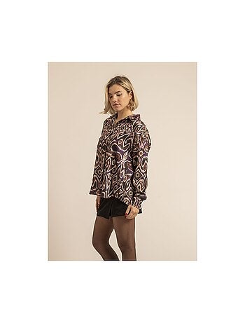 Camisa fluida con motivos OTILIE