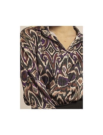 Camisa fluida con motivos OTILIE
