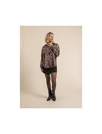 Camisa fluida con motivos OTILIE