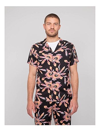 Camisa fluida de manga corta con motivos DALIWAI