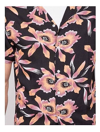 Camisa fluida de manga corta con motivos DALIWAI