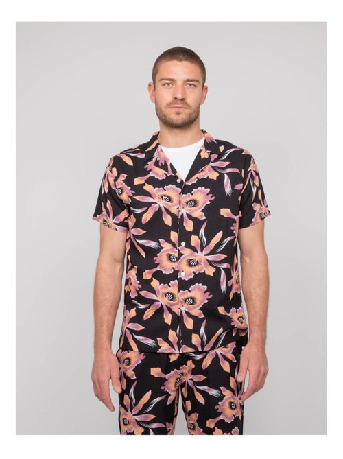 Camisa fluida de manga corta con motivos DALIWAI - Kiabi Camisa fluida de manga corta con motivos DALIWAI - Kiabi