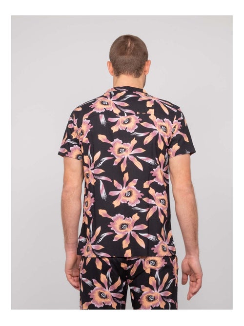 Camisa fluida de manga corta con motivos DALIWAI - Kiabi Camisa fluida de manga corta con motivos DALIWAI - Kiabi