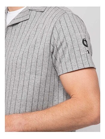 Camisa fluida de manga corta de rayas DONGWANJI