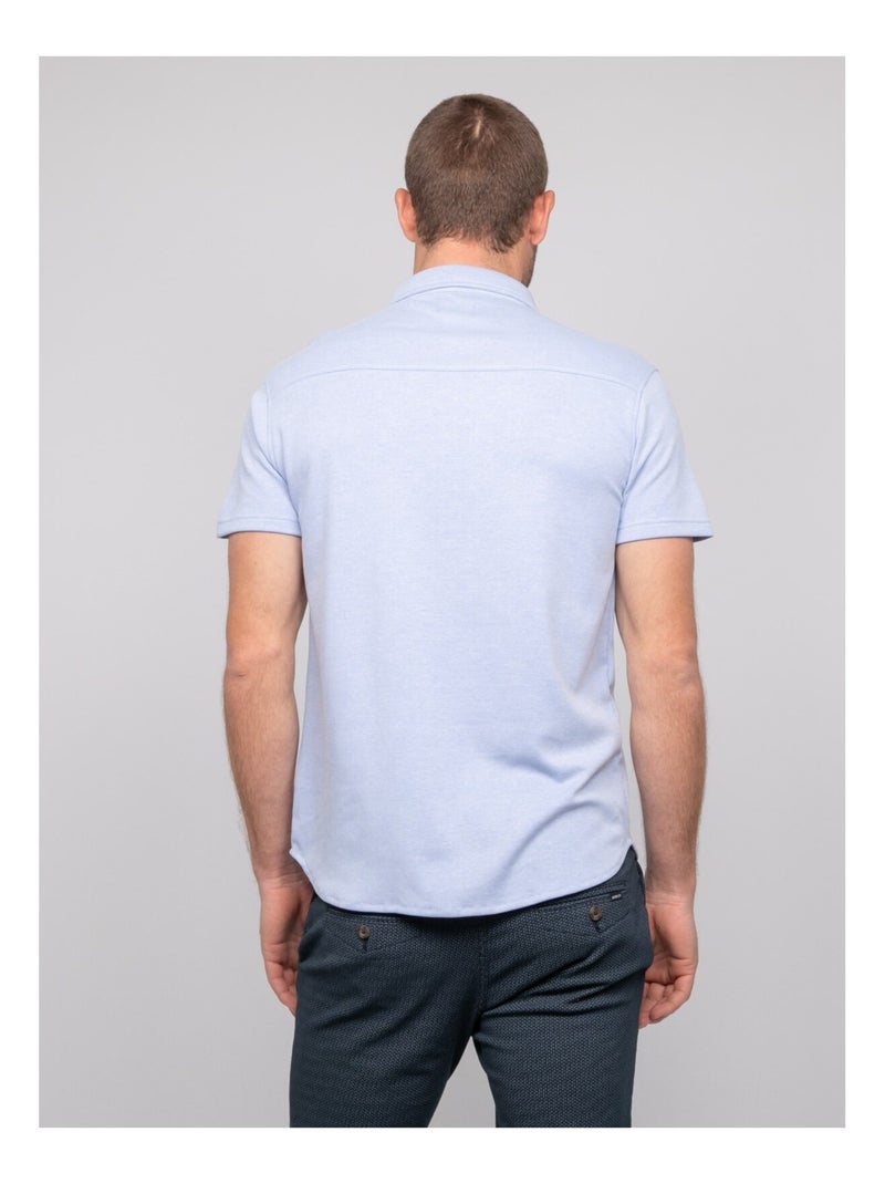 Camisa fluida de manga corta DODOBIL Azul cielo - Kiabi