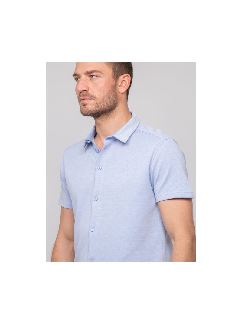 Camisa fluida de manga corta DODOBIL Azul cielo - Kiabi
