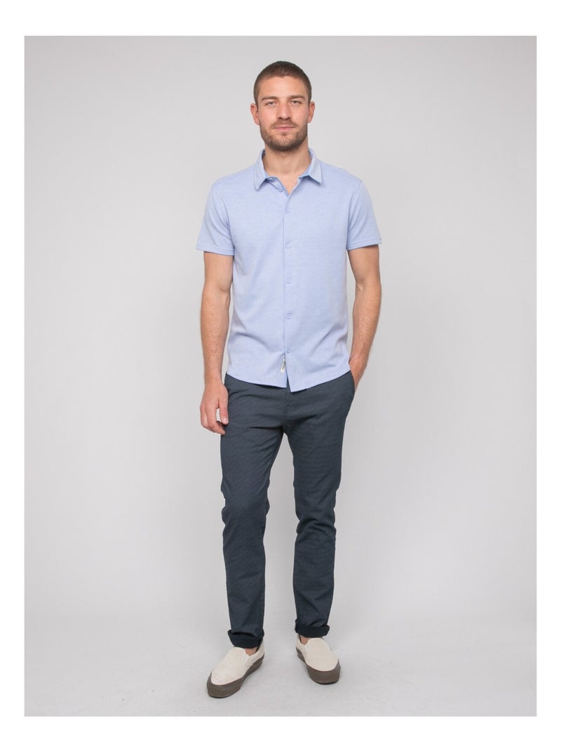 Camisa fluida de manga corta DODOBIL Azul cielo - Kiabi