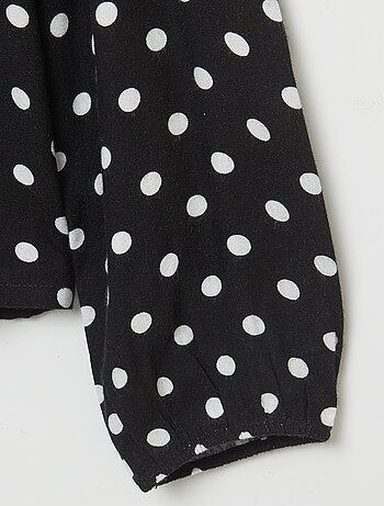 Camisa fluida estampada - colección fácil de poner