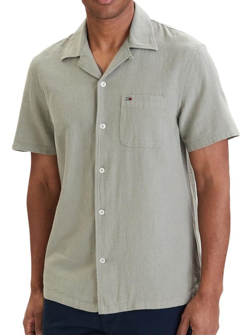 Camisa hombre tommy hilfiger Gris plateado - Kiabi