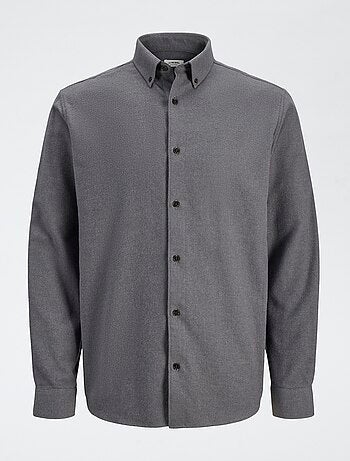 Camisa 'JJrebel' de franela de algodón