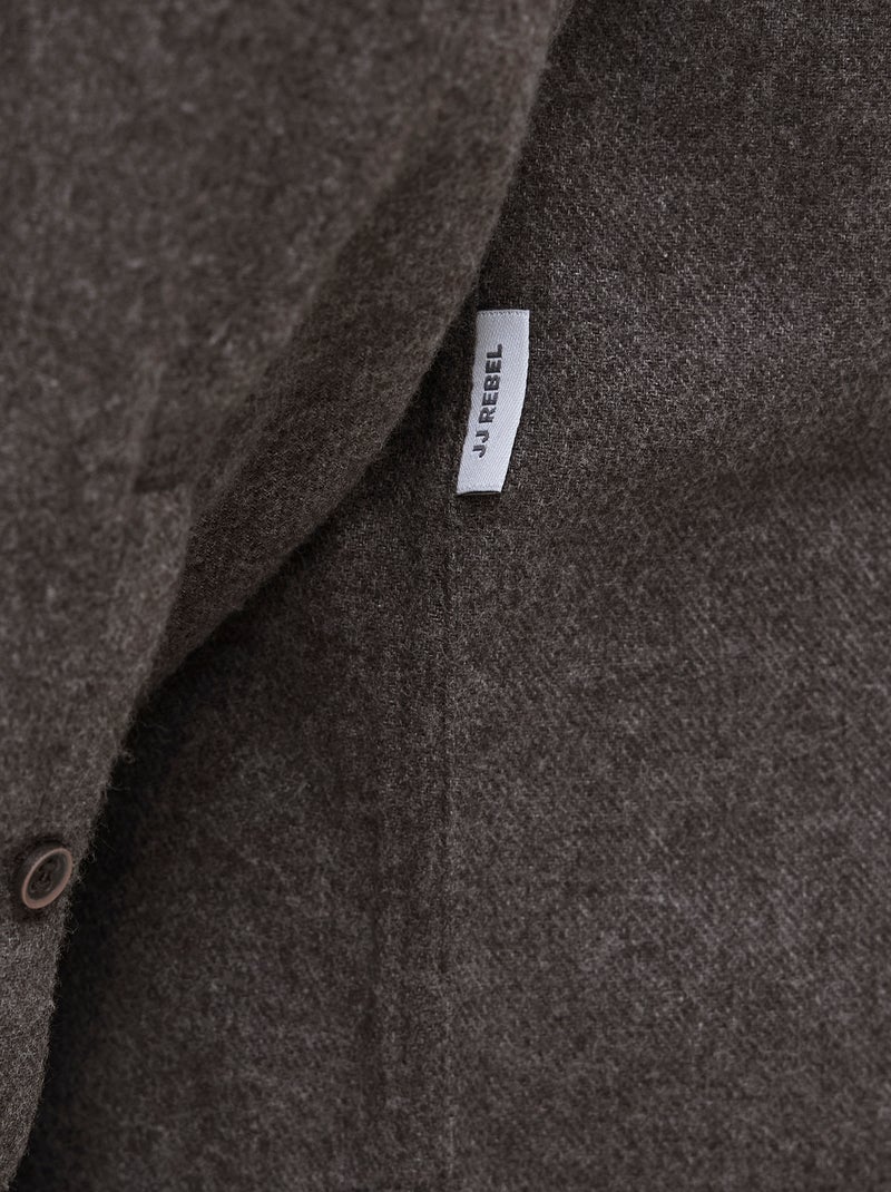 Camisa 'JJrebel' de franela de algodón Marron - Kiabi