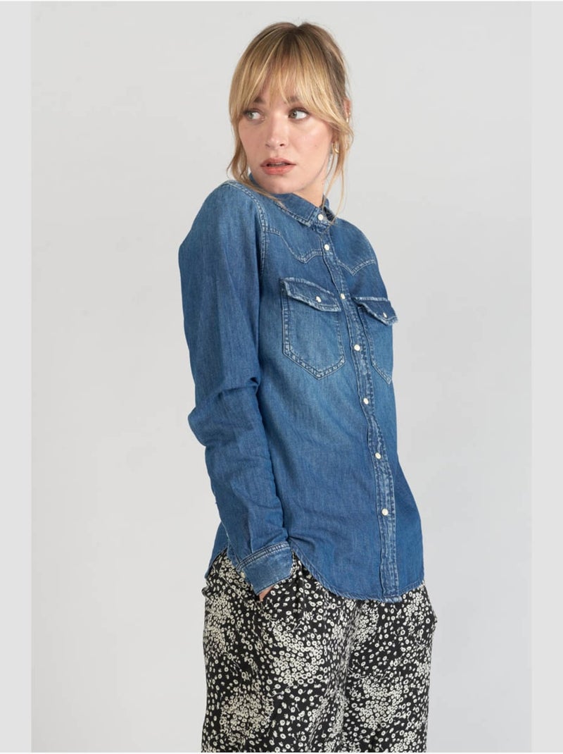 Camisa JUANITA Azul - Kiabi