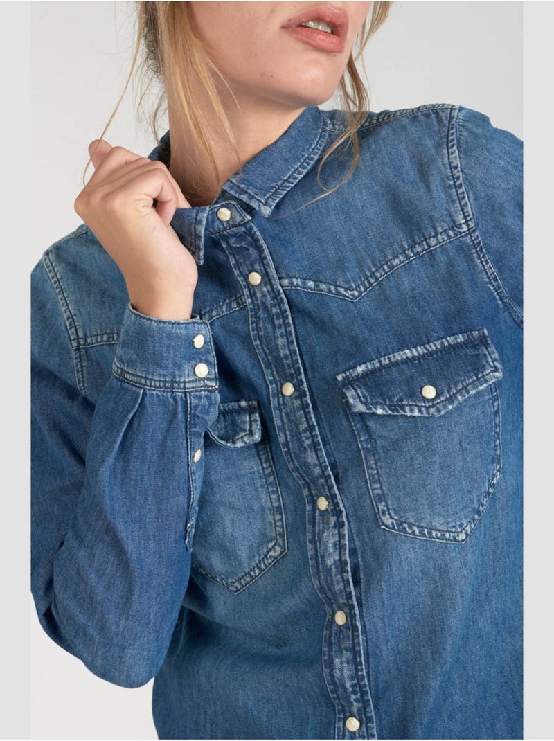 Camisa JUANITA Azul - Kiabi