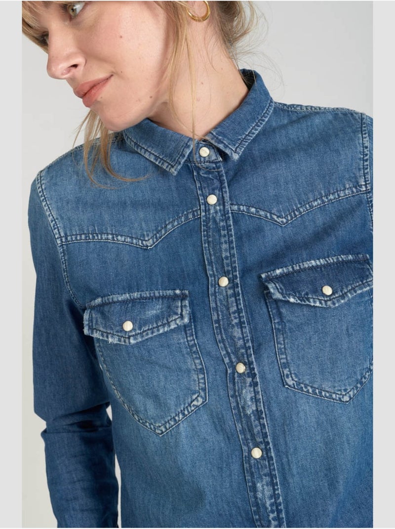 Camisa JUANITA Azul - Kiabi
