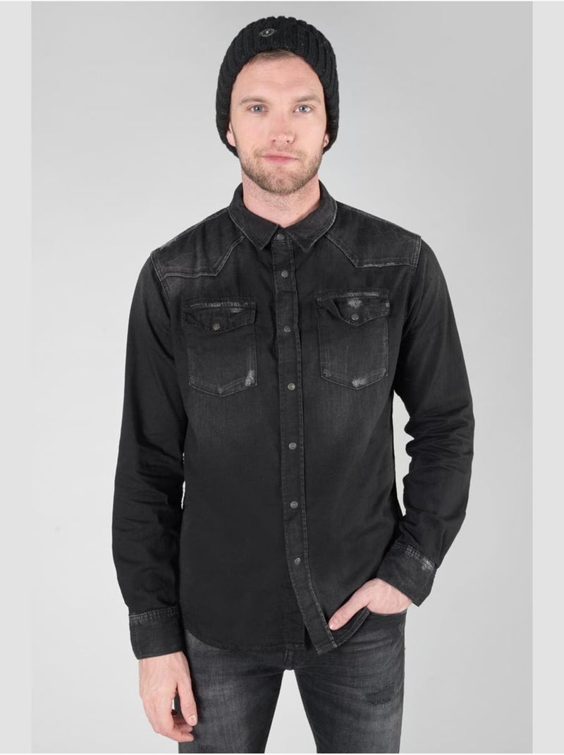Camisa JUANITO Negro - Kiabi