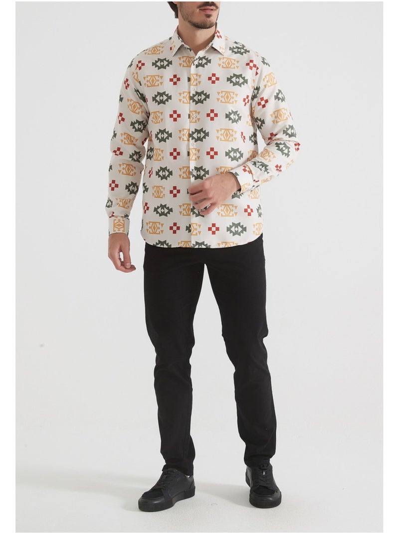 Camisa Kebello Beige - Kiabi