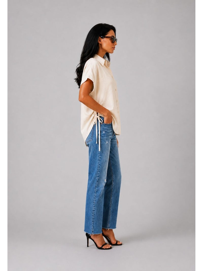 Camisa Kebello Beige - Kiabi