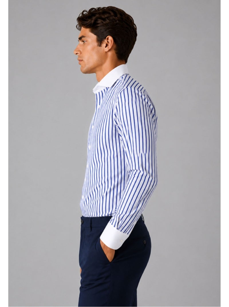 Camisa kebello Blanco Blanco Azul - Kiabi