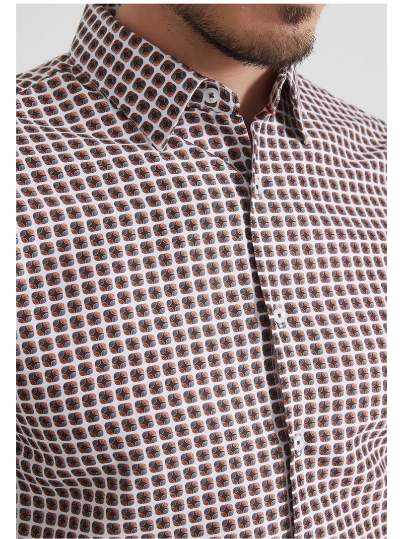 Camisa Kebello Marrón - Kiabi