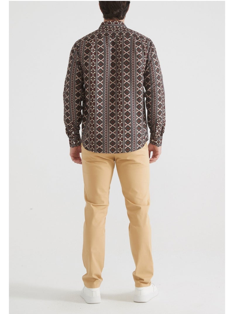 Camisa Kebello Marrón - Kiabi