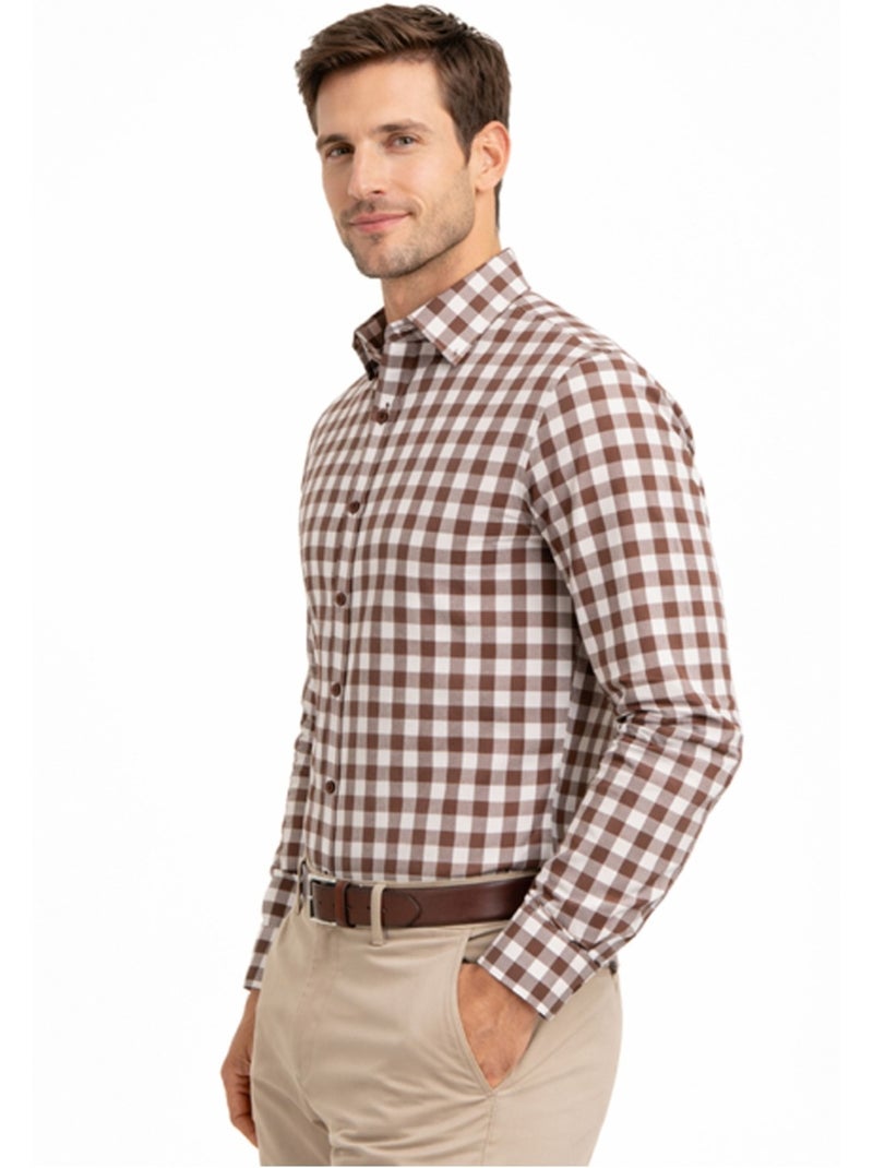 Camisa Kebello Marrón - Kiabi
