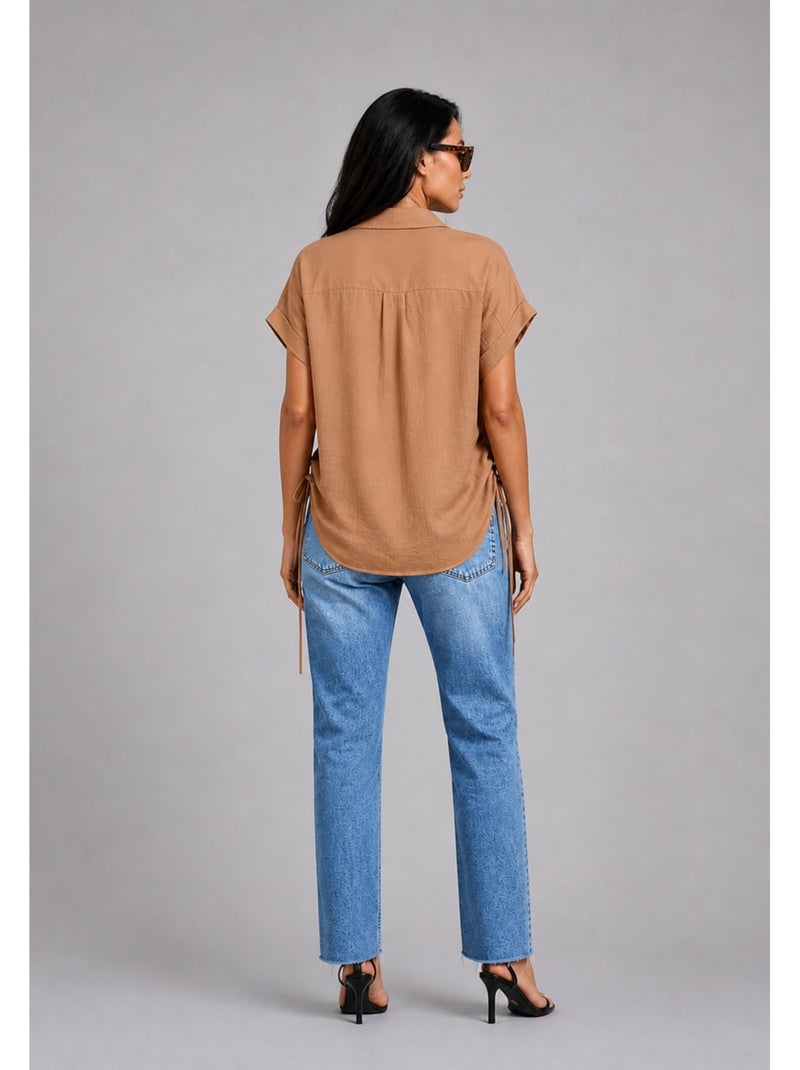 Camisa Kebello Marrón - Kiabi