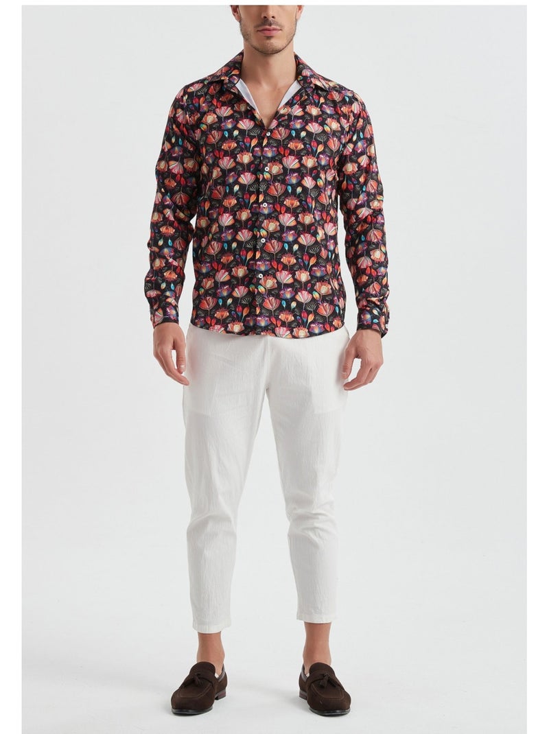 Camisa Kebello Negro Multicolor - Kiabi