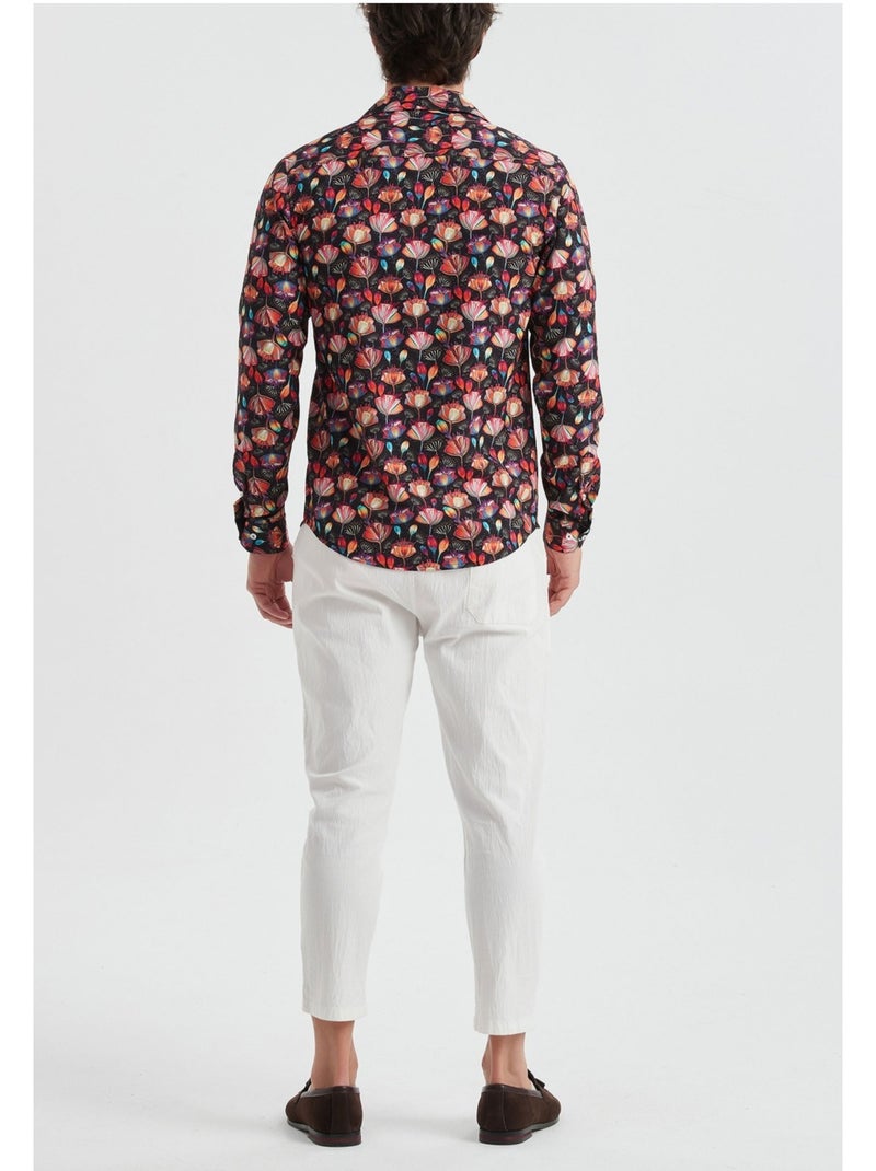 Camisa Kebello Negro Multicolor - Kiabi