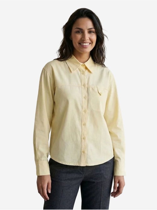 Camisa larga de algodón texturizado my fashion - Kiabi Camisa larga de algodón texturizado my fashion - Kiabi