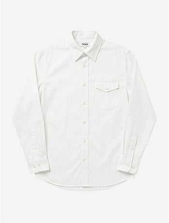 Camisa larga de algodón texturizado my fashion