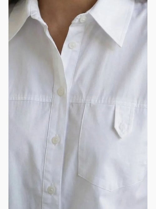 Camisa larga de algodón texturizado my fashion - Kiabi Camisa larga de algodón texturizado my fashion - Kiabi