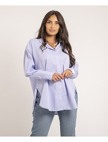 Camisa larga de rayas OLAURE